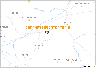 map of Rocchetta SantʼAntonio