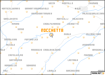map of Rocchetta