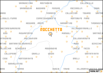 map of Rocchetta