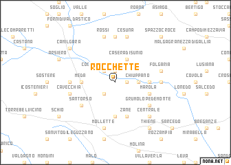 map of Rocchette