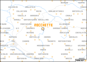 map of Rocchette