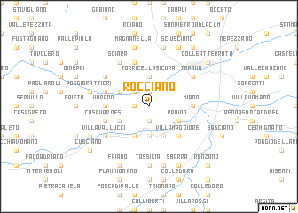 map of Rocciano