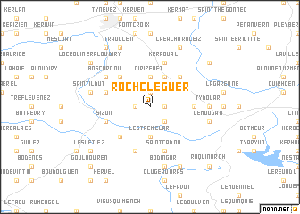 map of Rocʼh Cléguer