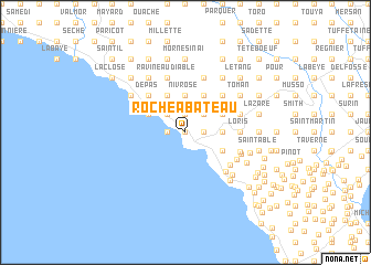 map of Roche-à-Bateau
