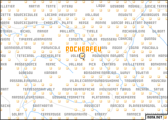 map of Roche à Feu
