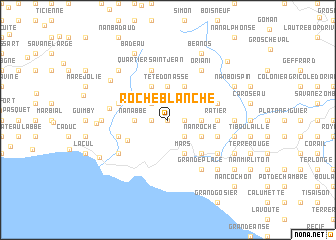 map of Roche Blanche