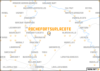 map of Rochefort-sur-la-Côte