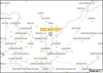 map of Rochefort