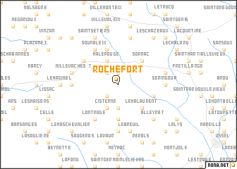 map of Rochefort