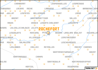 map of Rochefort