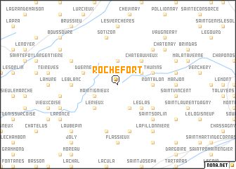 map of Rochefort