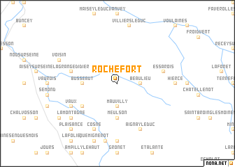 map of Rochefort