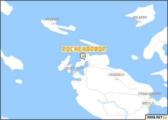 map of Roche Harbor