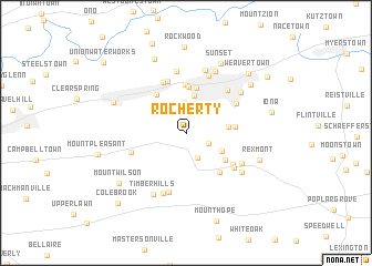 map of Rocherty