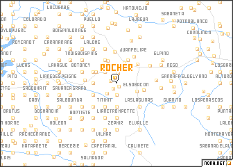 map of Rocher