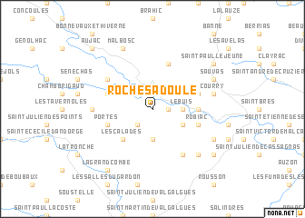 map of Rochesadoule