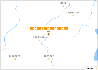 map of Roche Singes Rouges
