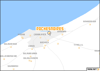 map of Roches Noires