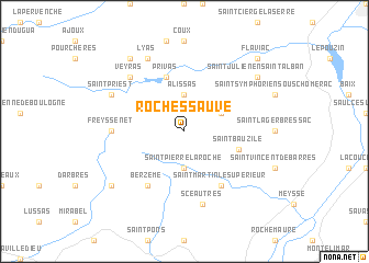 map of Rochessauve