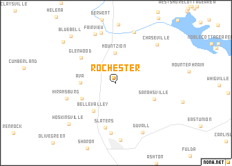 map of Rochester