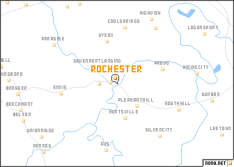 map of Rochester