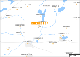 map of Rochester