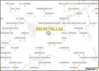 map of Rochetaillée