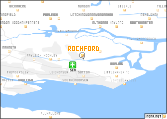 map of Rochford