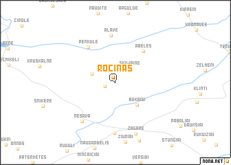 map of Rociņas