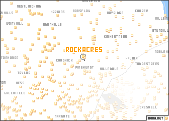 map of Rock Acres