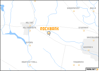 map of Rockbank