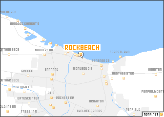 map of Rock Beach
