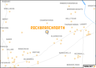 map of Rock Branch North