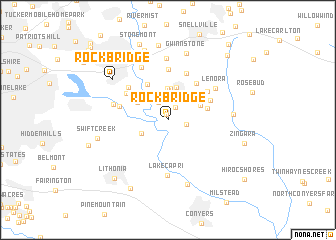 map of Rock Bridge