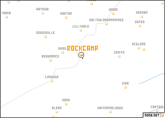 map of Rock Camp