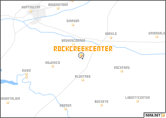 map of Rock Creek Center