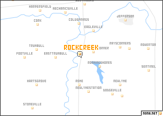 map of Rock Creek