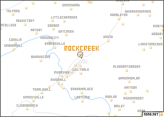 map of Rock Creek
