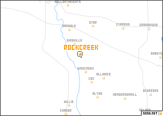 map of Rock Creek