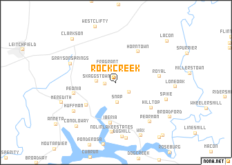 map of Rock Creek