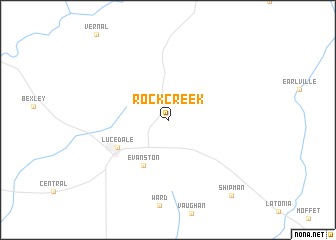 map of Rock Creek