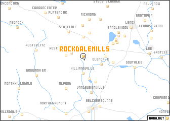 map of Rockdale Mills