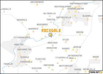 map of Rockdale