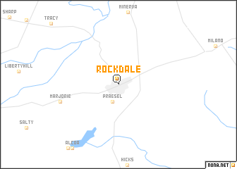 map of Rockdale