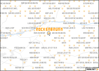 map of Rockenbrunn