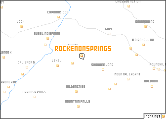 map of Rock Enon Springs