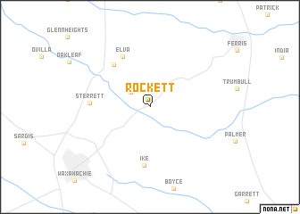 map of Rockett