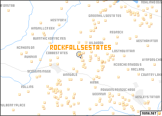 map of Rock Falls Estates