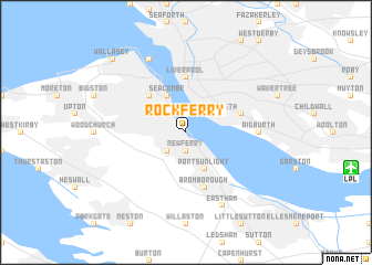 map of Rock Ferry