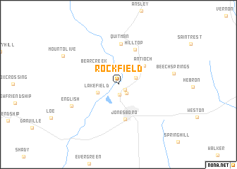 map of Rockfield